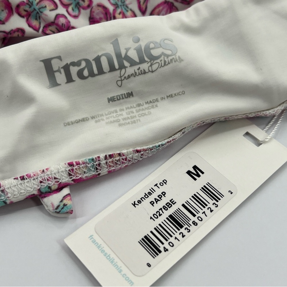 Frankies Bikinis NWT Papillon Bikini Set Kendall Top Alexis Bottom size Medium - Picture 6 of 8